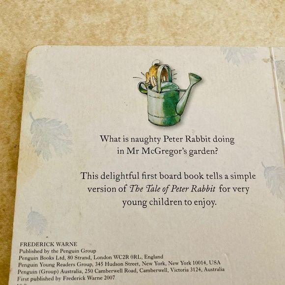 The Tale Of Peter Rabbit 🐇 Board Book 📖 - Picture 9 of 9